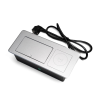 Бокс настольный на 2 розетки 200B, 1USB, 1 Type-C, беспр. зарядка, 1,5 м., серебро