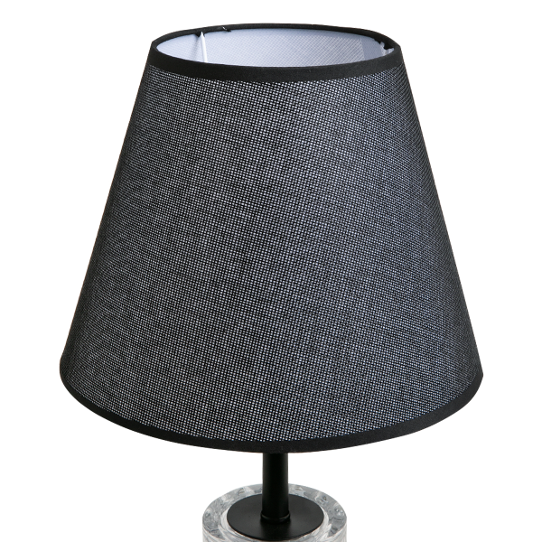 Лампа настольная черная с LED подсветкой у основания