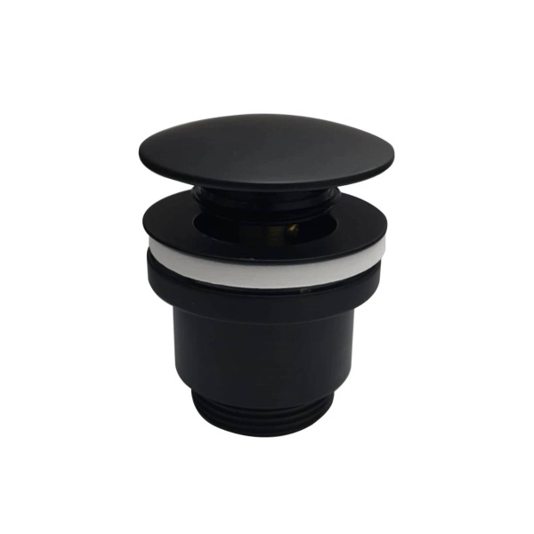 Клапан донный для раковины с переливом HAIBA HB64-7 черный