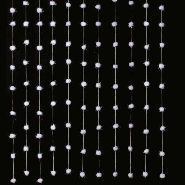 Штора декоративная Feeric из ватных шариков 90х200 см 129015C