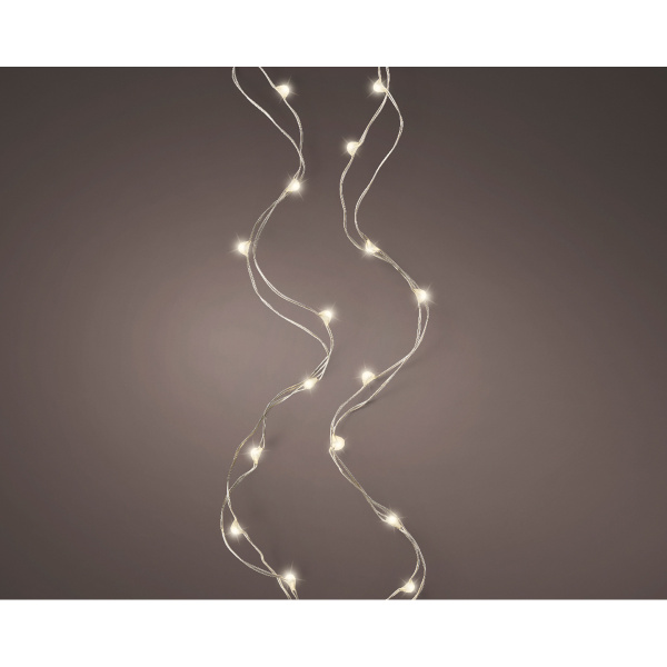 Микрогирлянда 95 см на батарее CR2032/LR44 (в кпл.не входит) таймер на 6 ч.480512 Kmg