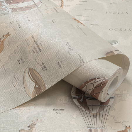 Обои 11119-03 Артекс Атлас (10,05*1,06)(6) винил горячего тиснения на флизелине