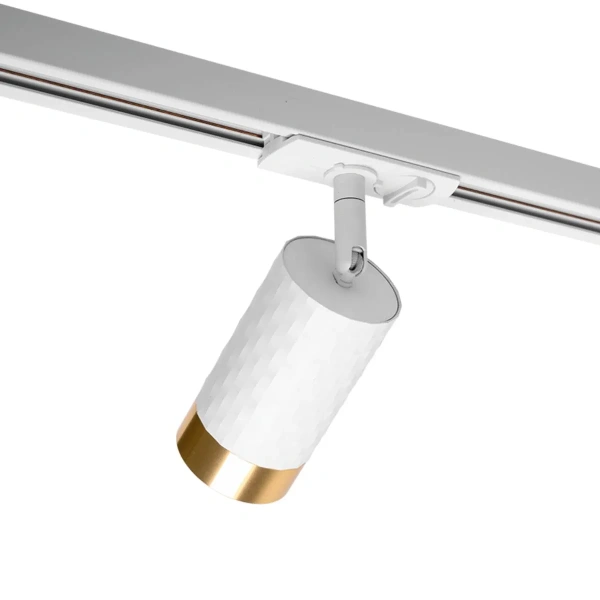 Светильник трековый WOLTA WTL-GU10/10WG под лампу GU10 Белый / Золотой CELLA