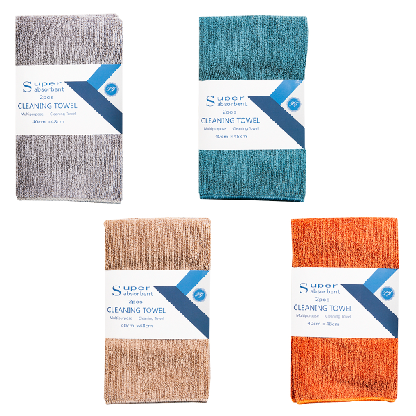 Набор тряпок супервпитывающих для уборки 40х48см цв. в ассорт. PRC