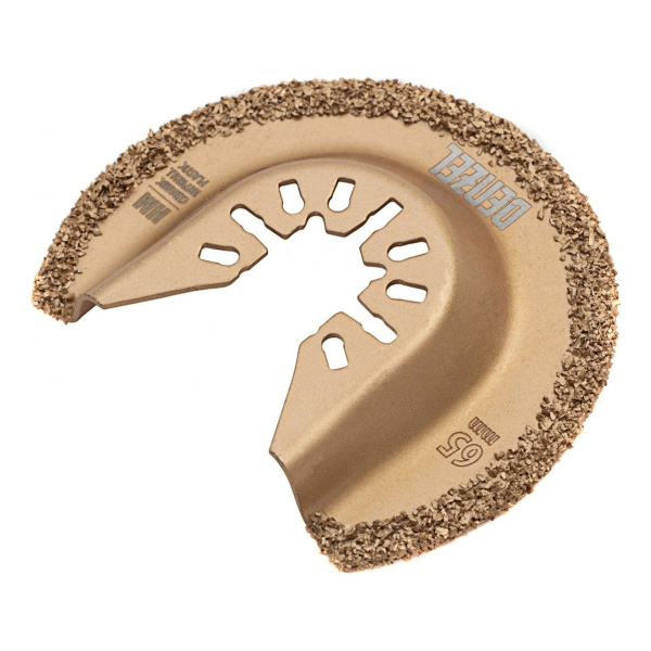 Насадка для МФИ режущая полукруг., HM, по плитке и дереву, 65 мм // Denzel