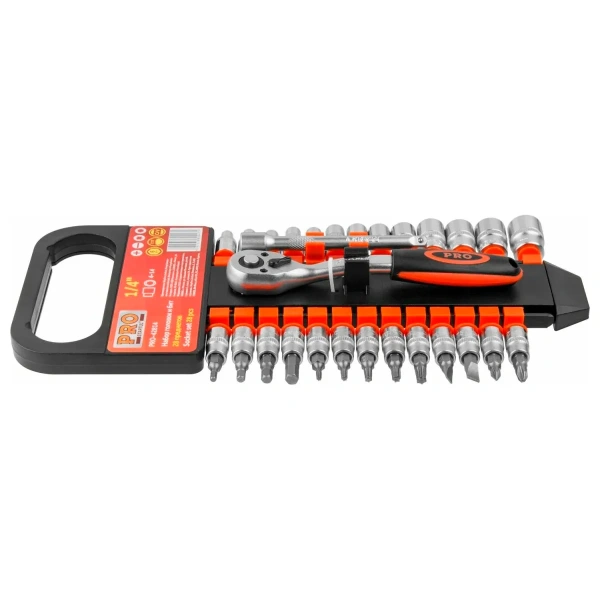 Набор головок и бит 28 пр. 1/4" PRO STARTUL (PRO-42814), арт.PRO-42814