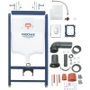 Инсталляция Grohe 38956000 Solido 3 в 1: для подвесного унитаза, накладная панель Skate Air, для мон