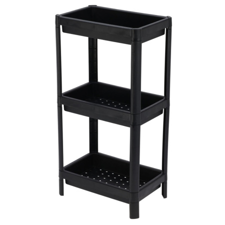 Этажерка универсальная 3-х ярусная 36х23х71см черный 9000020 К