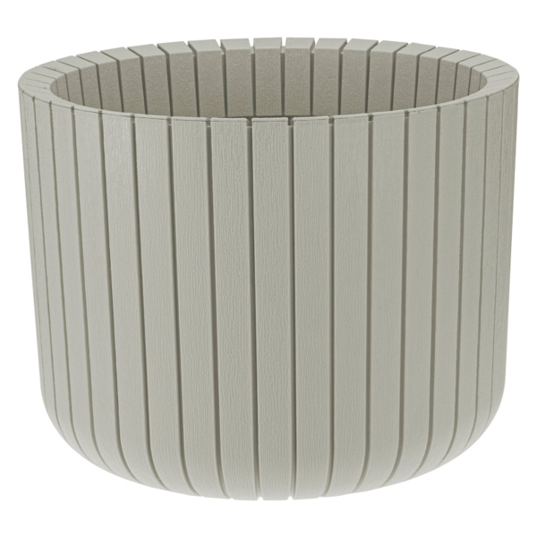 Кашпо IDEA ШАТО D250мм H200мм 8л белый ротанг