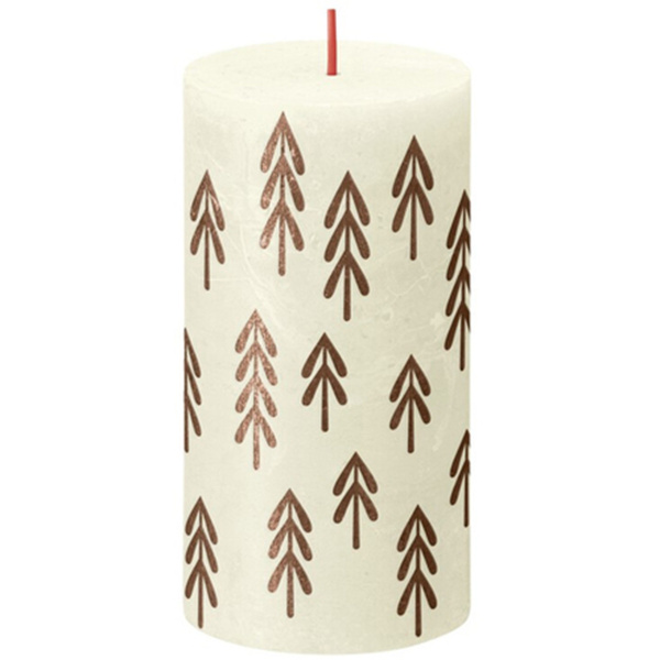 Свеча столбик Bolsius 13х6,8 см Soft Pearl