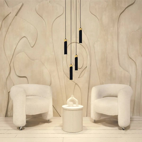 Светильник подвесной WOLTA WSL-GU10/P06BG под лампу GU10 Черный / Золотой DOLCE