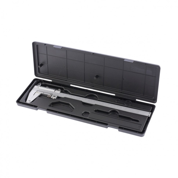 Штангенциркуль, 300 мм, цена деления 0,02 мм, металлический, с глубиномером// Matrix