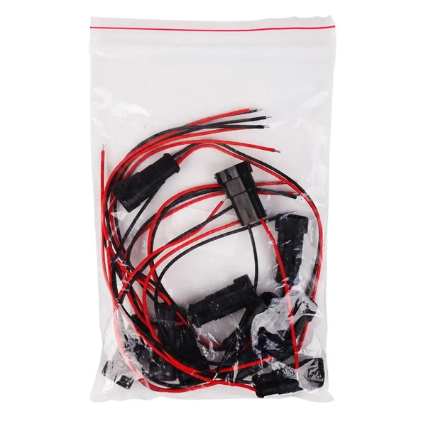 Разъем автомобильный, штекер с проводом 20 см, REXANT 16-0302-9 DJ7021-1.5-11