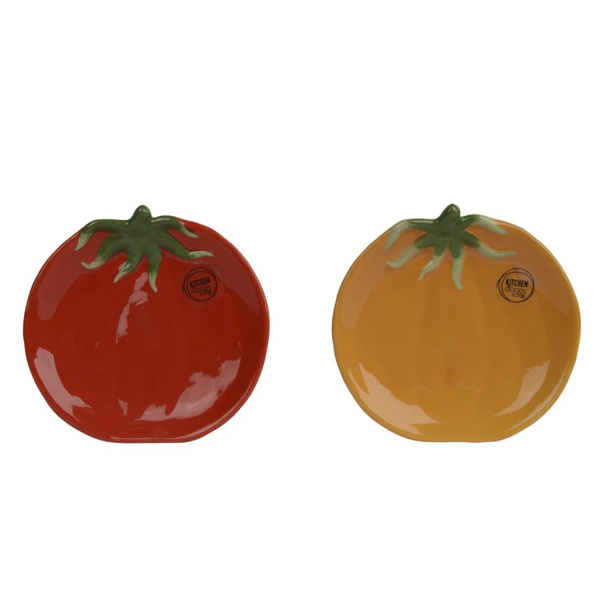 Тарелка десертная Vegetable paradise tomato 16х2,5 см 2цв в ассорт 874116