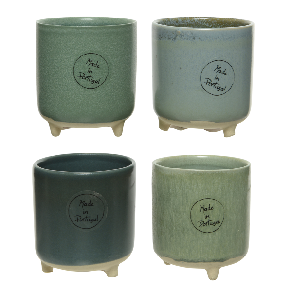 Ваза-кашпо декоративная Kaemingk 7,5х8,5 см керамика, 4 цвета в ассорименте 850022