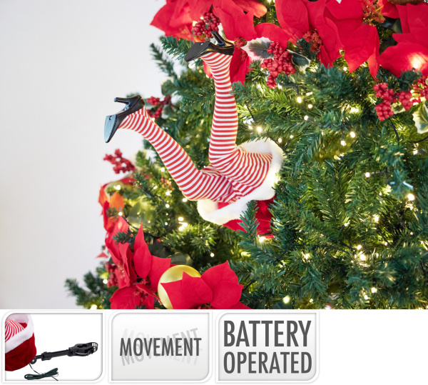 Декорация на елку Ножки леди 35 см AGG000040 К