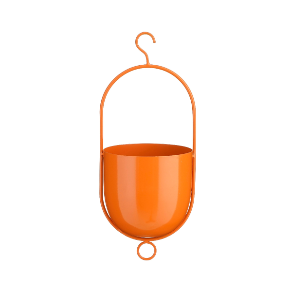 Кашпо подвесное 15х14х36 см. цвет оранжевый 1150082