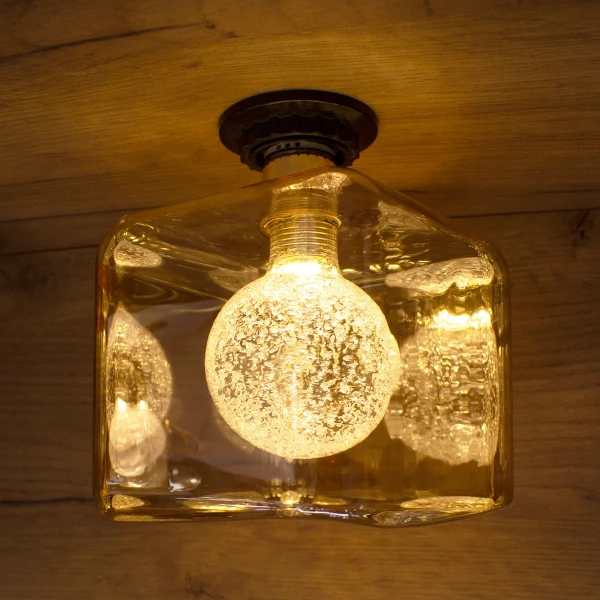 Лампа декоративная LED PG120 3W 2000K куб Золото