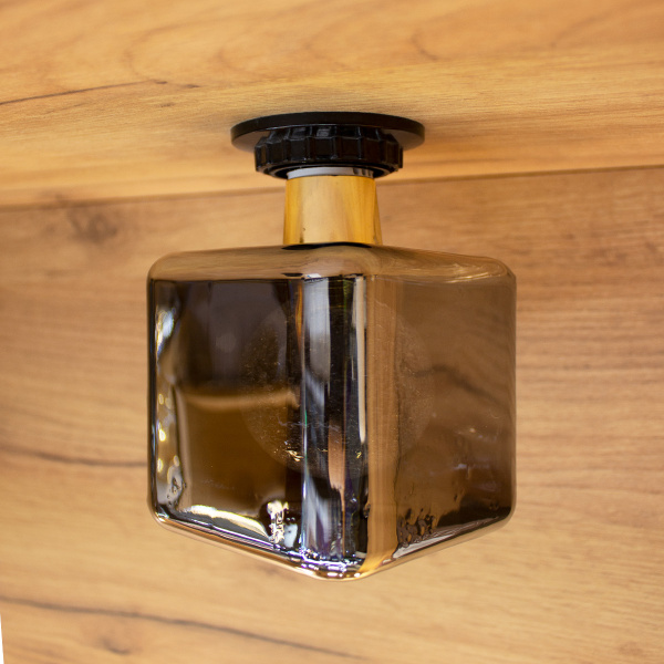 Лампа декоративная LED PG90 3W 3000K куб Хром