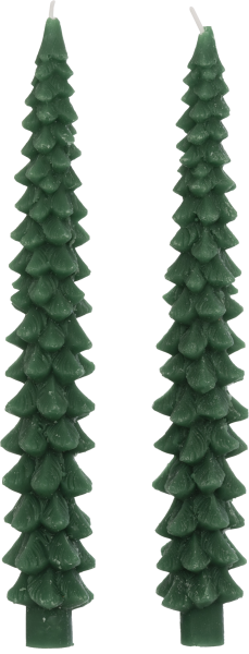 Набор столовых свечей Feeric 2 шт зеленый 208429B