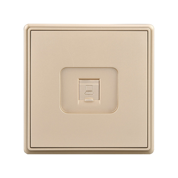 Розетка Brilliant E2-113-2 для интернета 5E золото