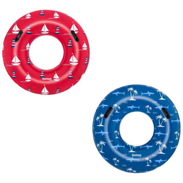 Bestway: Круг для плавания "Nautical" 119 см, красный/синий (в ассорт)