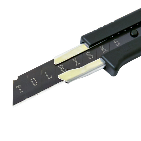 Нож TULEX "HEAVY DUTY" 8112018 с автоблокировкой, двухкомпонентный корпус, сегмент. лезвие SK5, 18мм