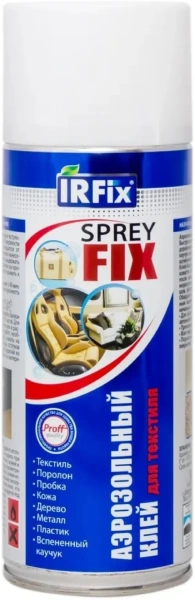 Клей аэрозольный IRFIX SPRAY FIX для текстиля 400мл (16шт/кор)