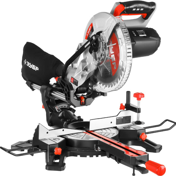 Пила торцовочная с протяжкой ЗУБР  ЗПТ-255-1800 ПЛ , d 255 х 30 мм, 1800 Вт