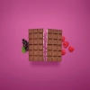 Ritter Sport Шоколад молочный DUO яркая смородина и нежная малина 218г