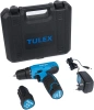 Дрель-шуруповерт TULEX TDL-12-2,2-х скор.,Li-Ion,рев.,20+1,БЗУ,10мм,0-350и0-1100об/мин,2А/ч,12В,кейс