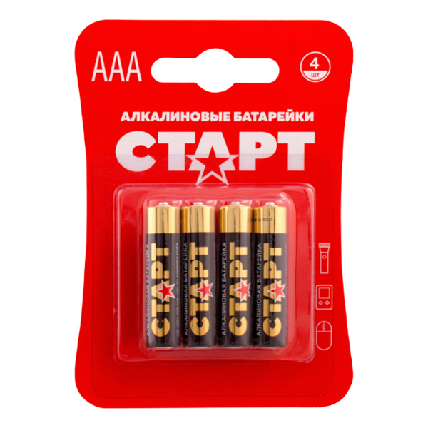 Эл пит. СТАРТ 24 LR03-BL4 N блистер 4 шт.