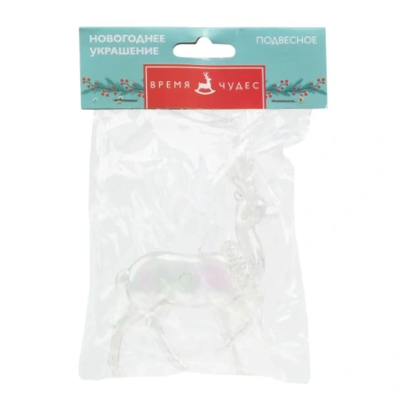 Украшение елочное подвесное MAGIC TIME Олень 5,5x8x12 см 89133