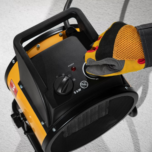 Пушка тепловая , керамический нагреватель (тепловентилятор) DHC 5-400, 230В, 0,04/3/5 кВт// Denzel