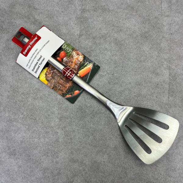 Лопатка кухонная DH 33 см с прорезями сталь DH3378