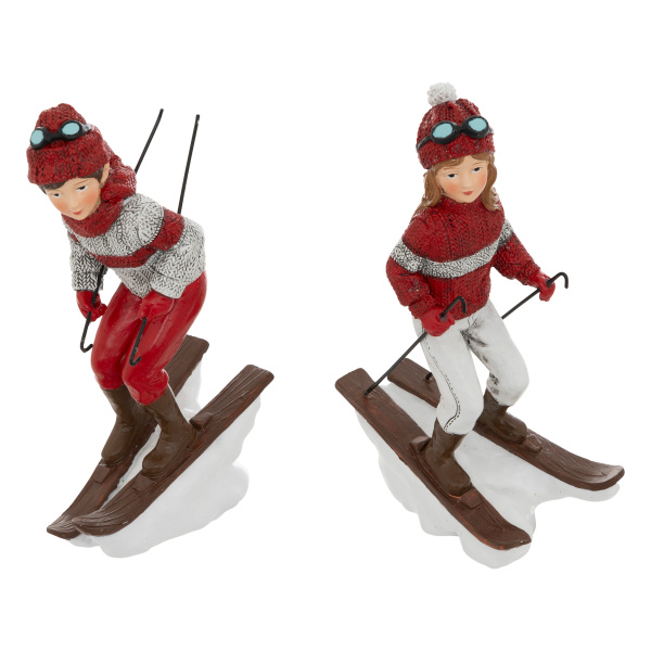 Фигурка декоративная Atmosphera Лыжница 19,5 см 2 вида в ассортименте 208283