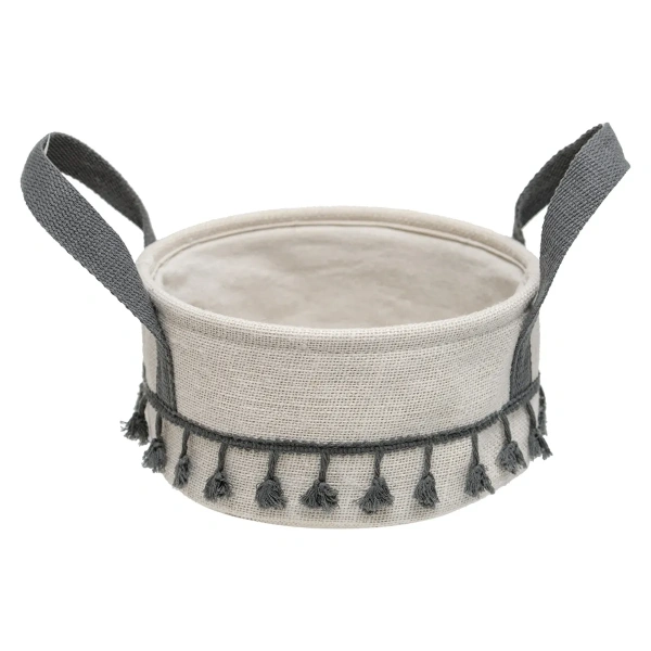 Корзина стеллажная с ручками Handy Home Кантри D25 см, пепельный LIS-88M