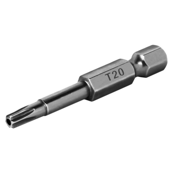 Биты T20x50мм, Torx Tamper, сталь S2, БОЕКОМПЛЕКТ BT20-50-10L