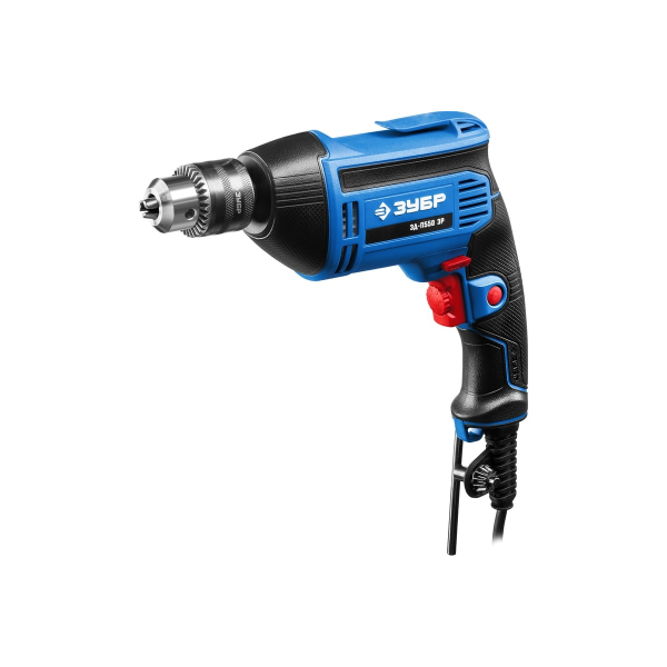 Дрель ЗУБР "ПРОФЕССИОНАЛ" безударная реверсивная, ЭР(электронная регулировка скорости), ключевой пат