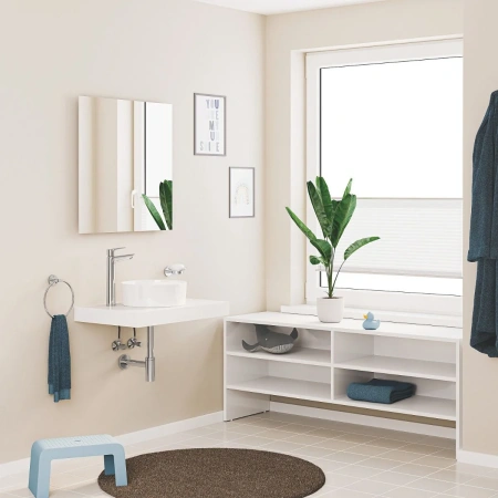 Смеситель д/р  Grohe Start Edge размер XL, EcoJoy и ограничитель температуры, наж арт.23777001