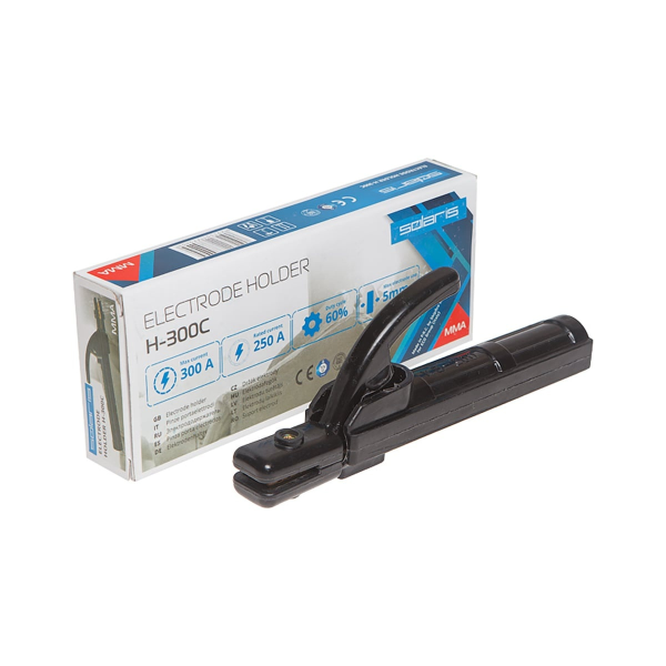 Электрододержатель Solaris H-300С в кор., арт.H-300C