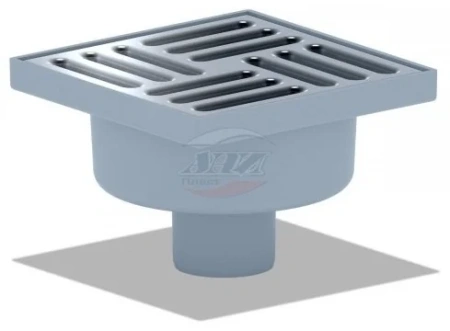 Трап Ани d50"прям 15*15 нерж.реш. нерегулир. сухой TQ5212