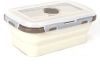 Ланч-бокс DH 22х14х4 см силикон складной DH0416-STONE WHITE