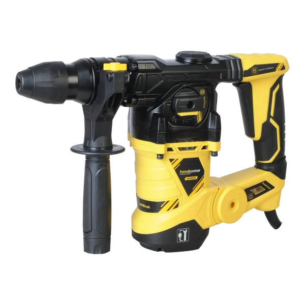 Перфоратор SDS+ 1500Вт, 3 реж, 6Дж, 0-4500уд/мин, 0-850об/мин, max d=32мм,Hanskonner HRH1532RE