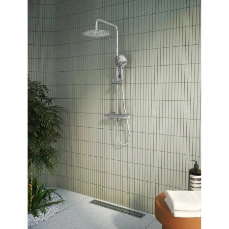 Душевая колонна Vitra Aquaheat Bliss 250 термостатная, хром (A47201EXP)