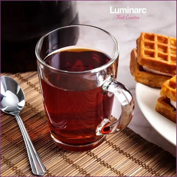 Кружка LUMINARC С ДОБРЫМ УТРОМ 320 мл прозрачная H8500