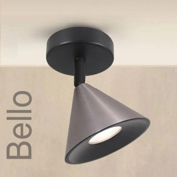 Светильник накладной WOLTA WSL-GU10/S08CH под лампу GU10 Черный / Серый BELLO