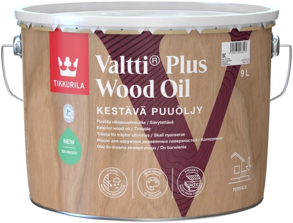 Масло VALTTI PLUS WOOD OIL EC 9л
