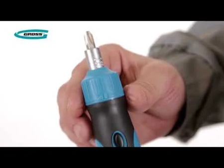 Отвертка реверсивная. Механизм SmartPush mini  11 шт, CrMo//Gross
