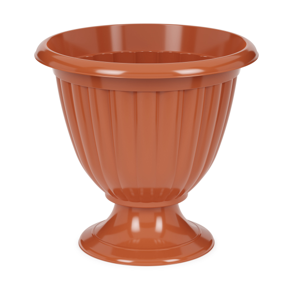 Кашпо-Вазон Жасмин D418мм 18,0л h395мм низкий коричневый М1558